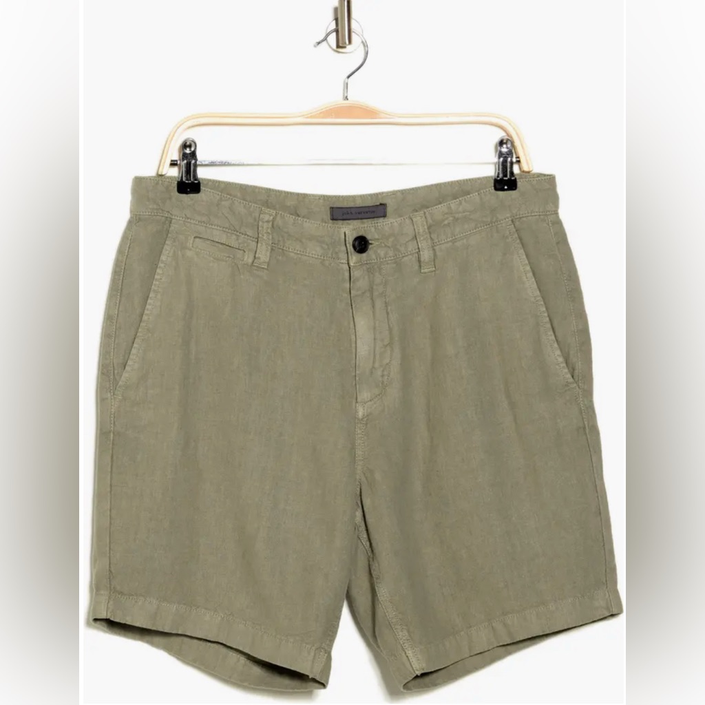 148 Nwt Brand New John Varvatos Linen Blend Drawstring Shorts